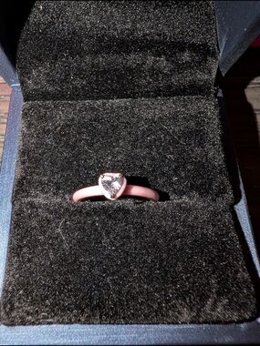 Pandora Pink Heart Enamel Ring